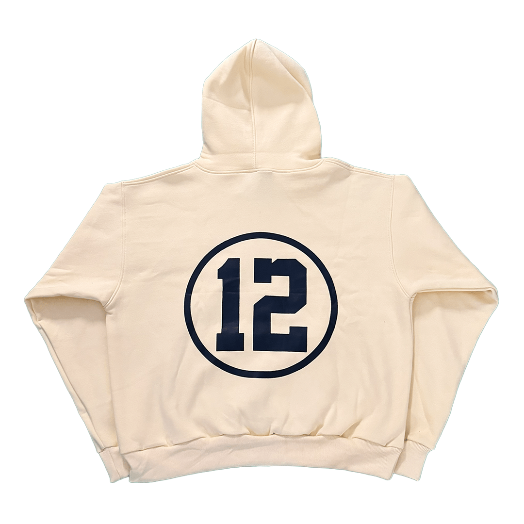 Property of XII Hoodie - Pale Yellow - Keep Swinging, LLC - Hoodie